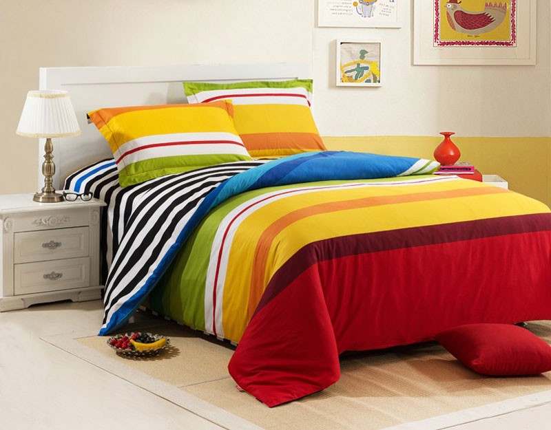 rainbow bedding sets photo - 3