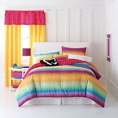 rainbow bedding sets for girls photo - 5
