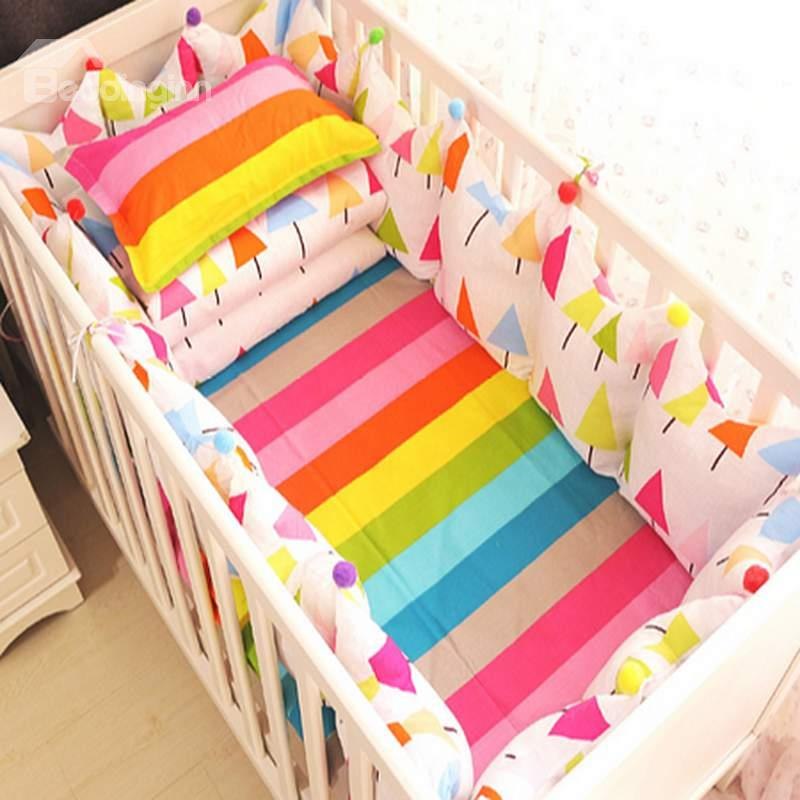 rainbow crib bedding photo - 6