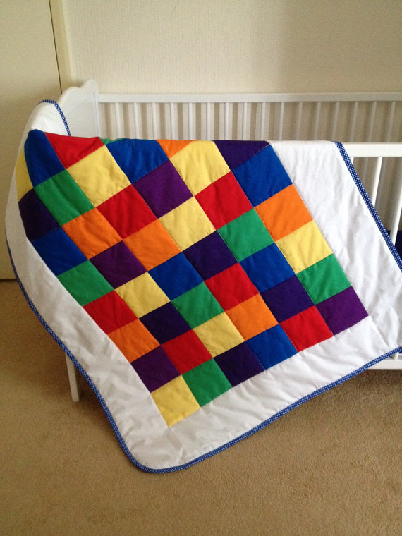 rainbow crib bedding photo - 9