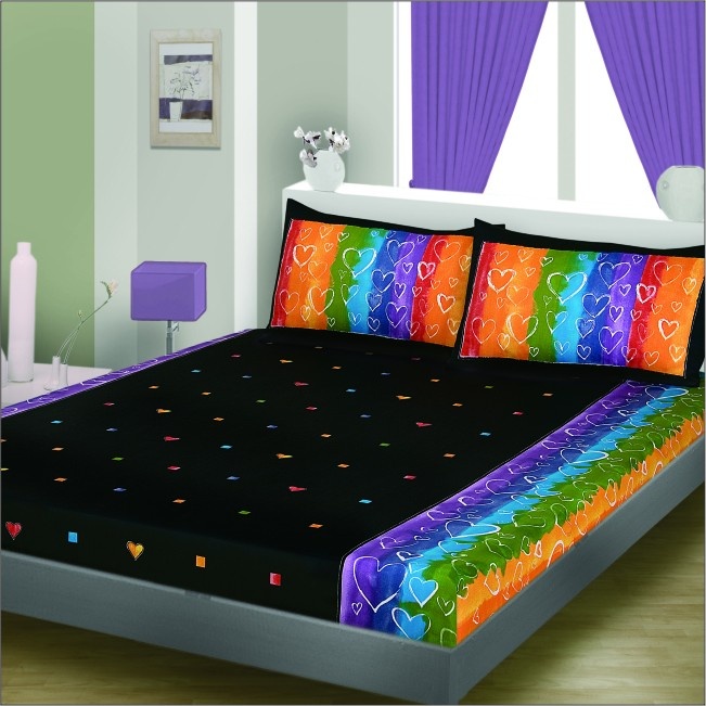 rainbow double bedding photo - 10
