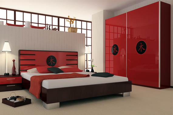 red and black bedroom designs photo - 3