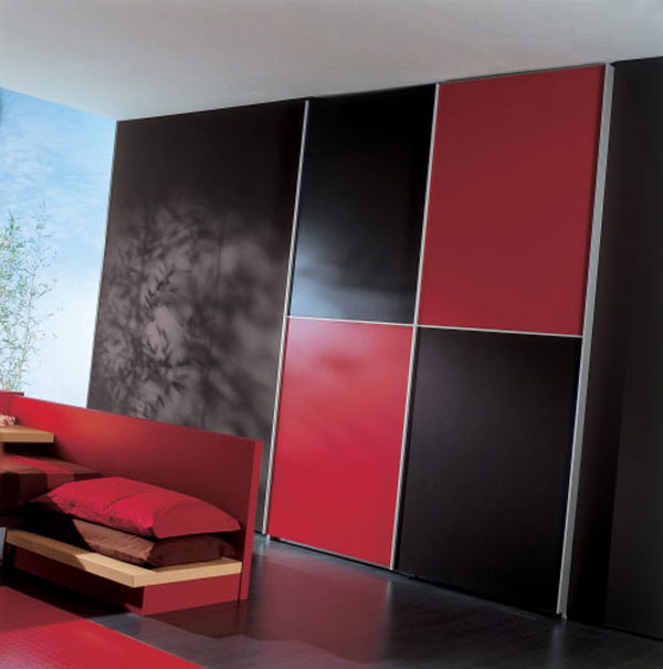 red and black bedroom designs photo - 5
