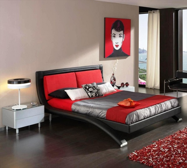 red bedroom furniture ideas photo - 1