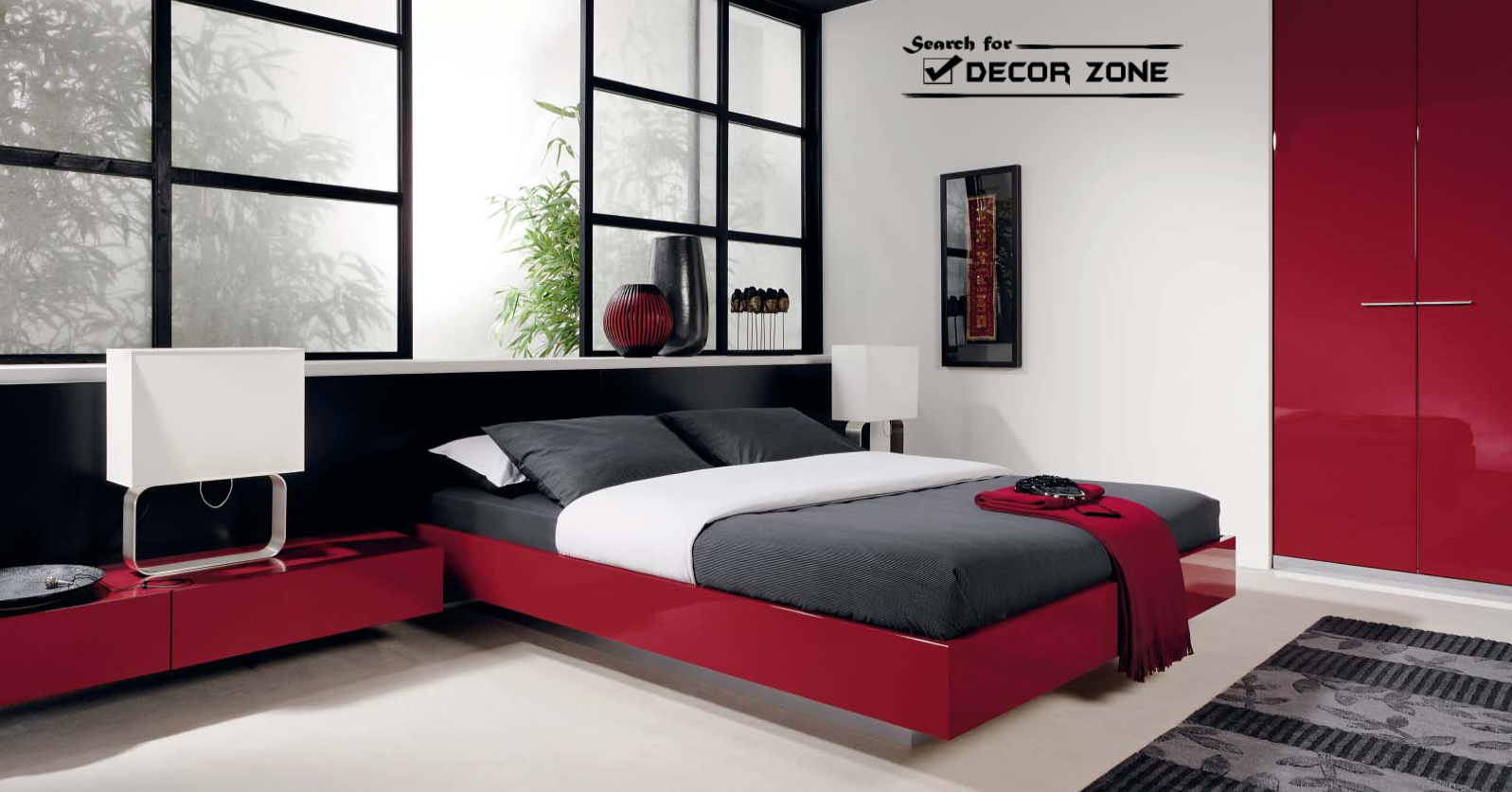 red bedroom furniture ideas photo - 7