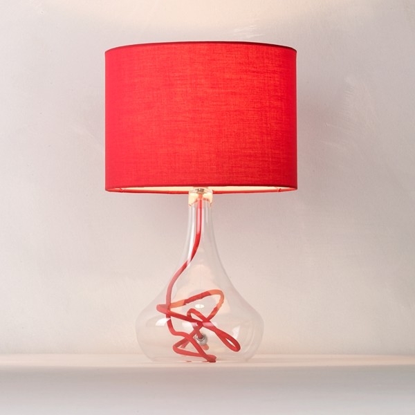 red bedroom lamp photo - 4