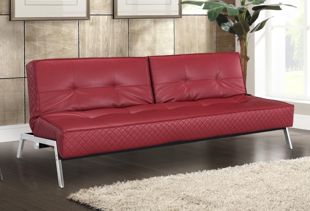 red sectional sleeper sofa photo - 8