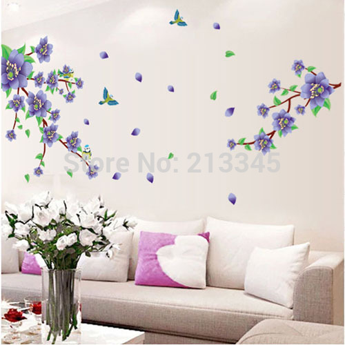 removable wall stickers flowers photo - 3