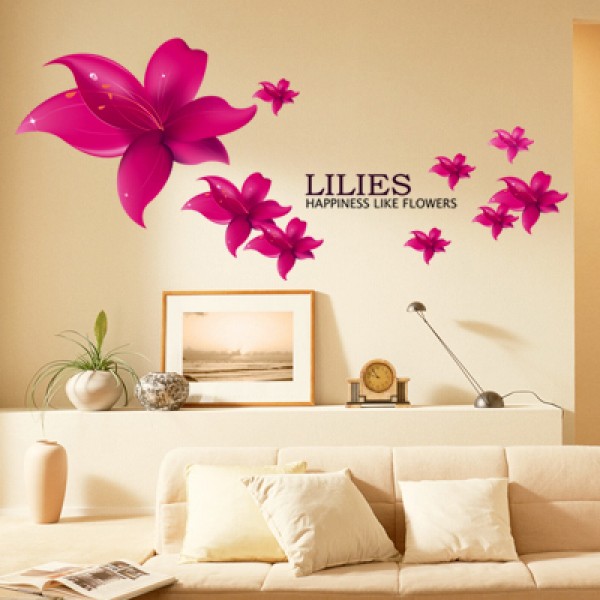 removable wall stickers flowers photo - 4