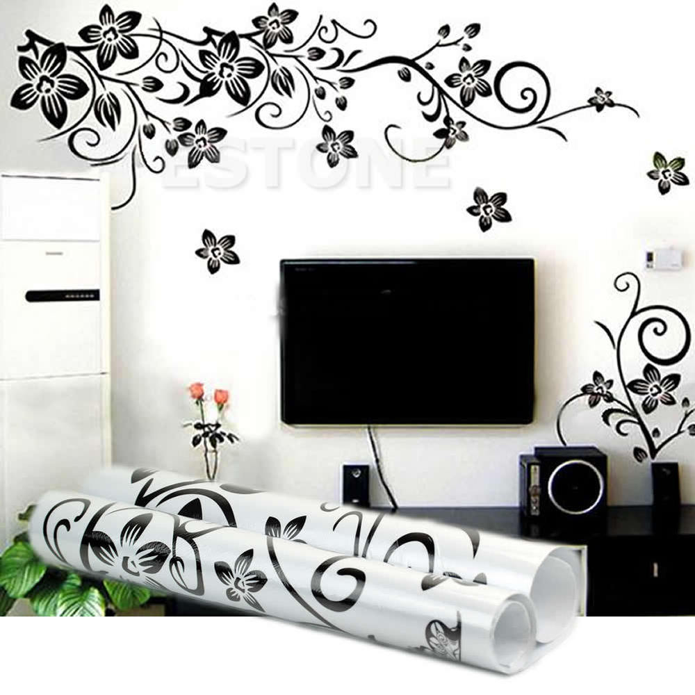 removable wall stickers flowers photo - 9