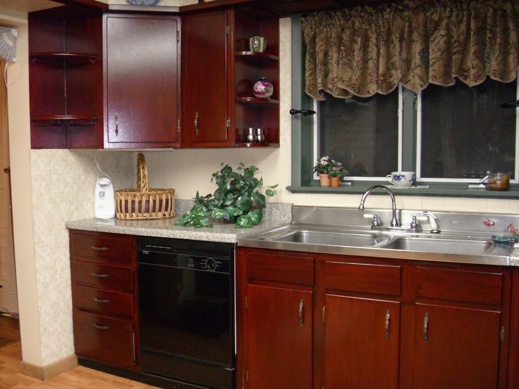 restaining kitchen cabinets gel stain photo - 7