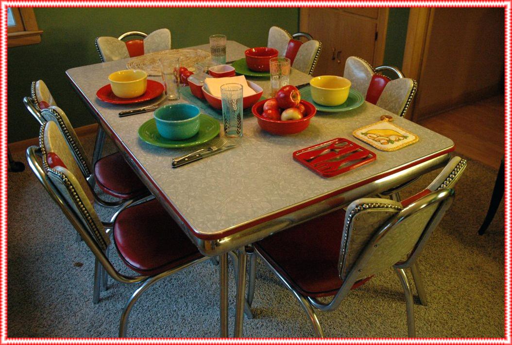 retro kitchen dining sets photo - 9