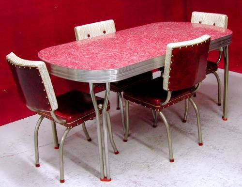 retro kitchen dining table photo - 2