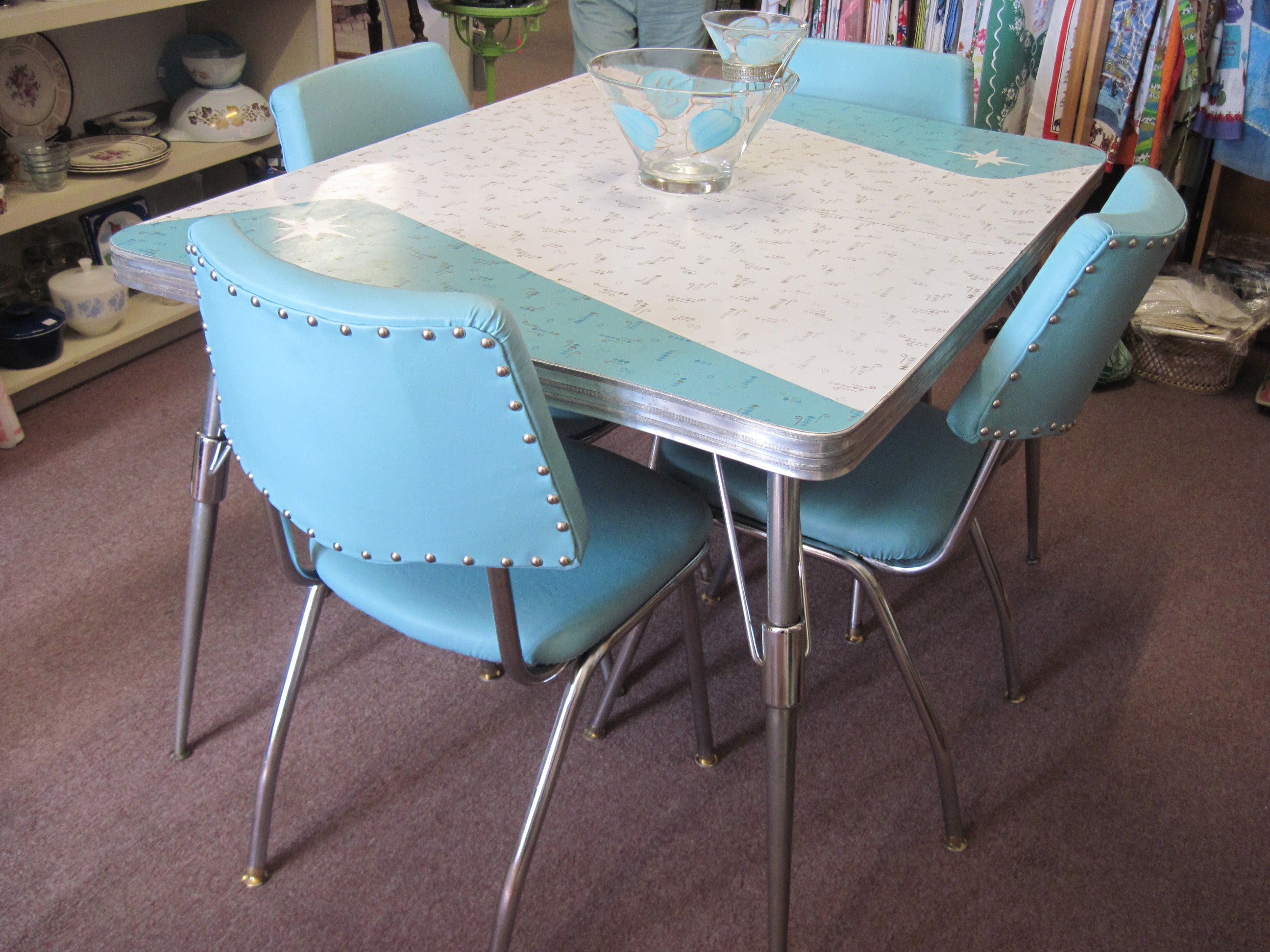 Retro Kitchen Dining Table 8 2407 