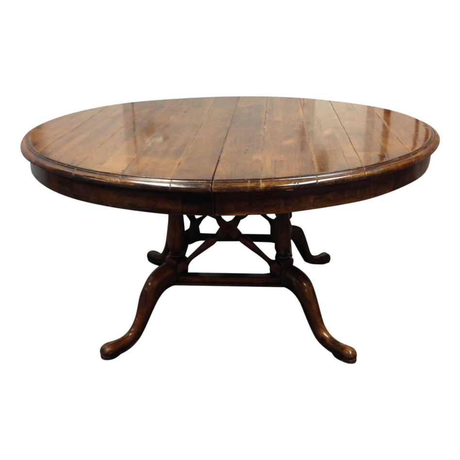 round dining table bench photo - 7