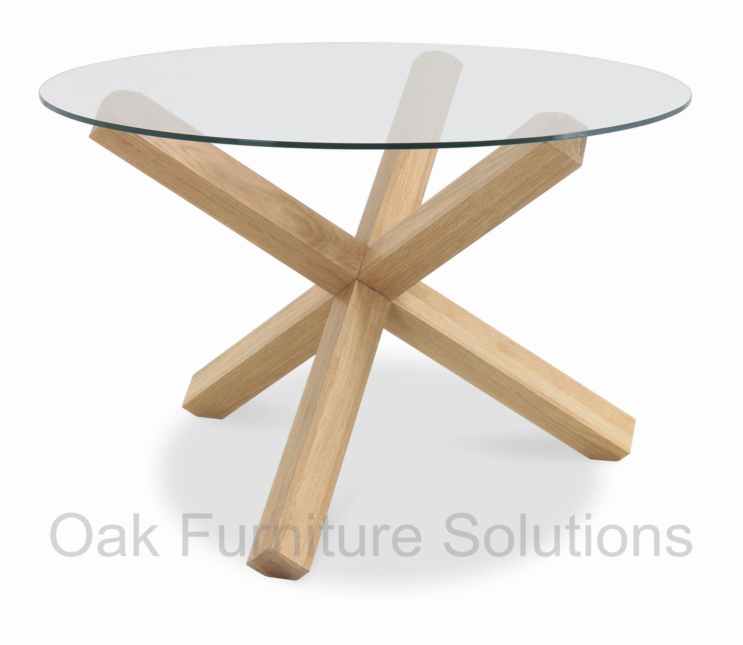 round dining table black oak photo - 4