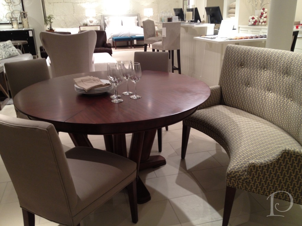 Round Dining Room Table With Bench Seating