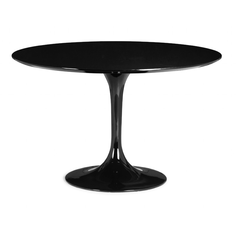 round dining tables black photo - 8