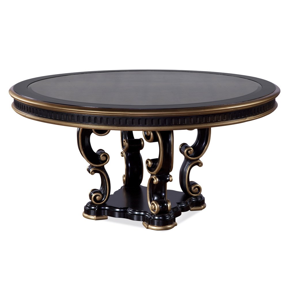 round dining tables with leaf photo - 2