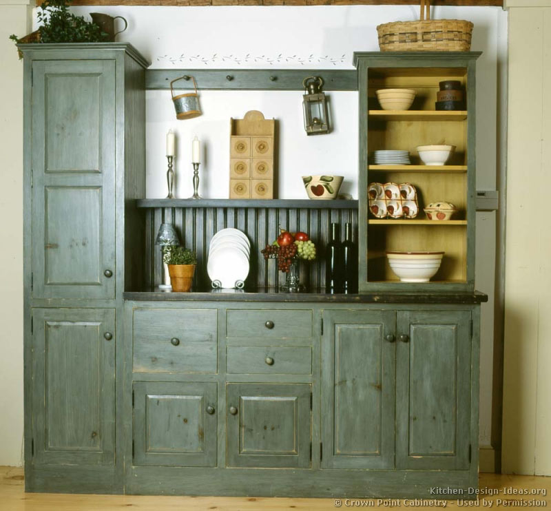 rustic country kitchen cabinets photo - 2