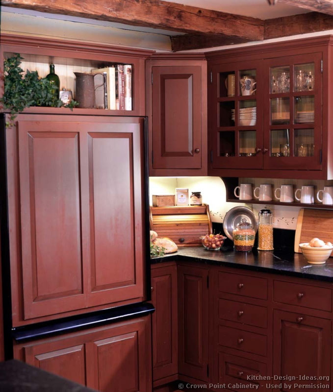 rustic country kitchen cabinets photo - 3