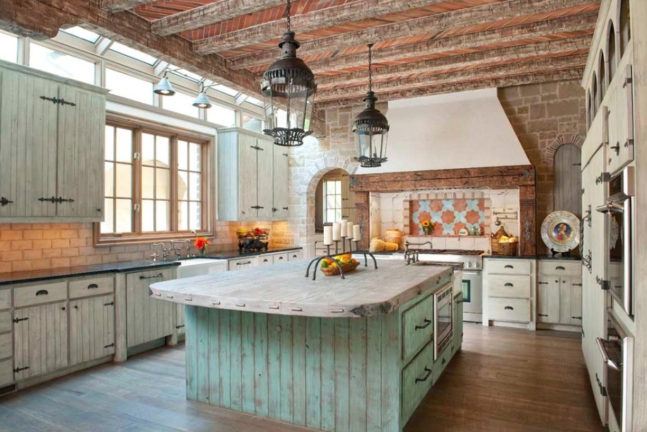 rustic country kitchen design ideas photo - 8
