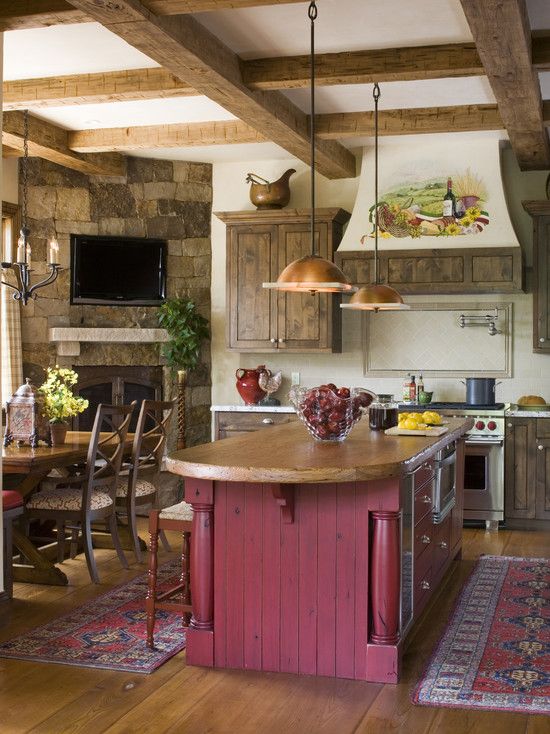 rustic country kitchen designs photo - 10