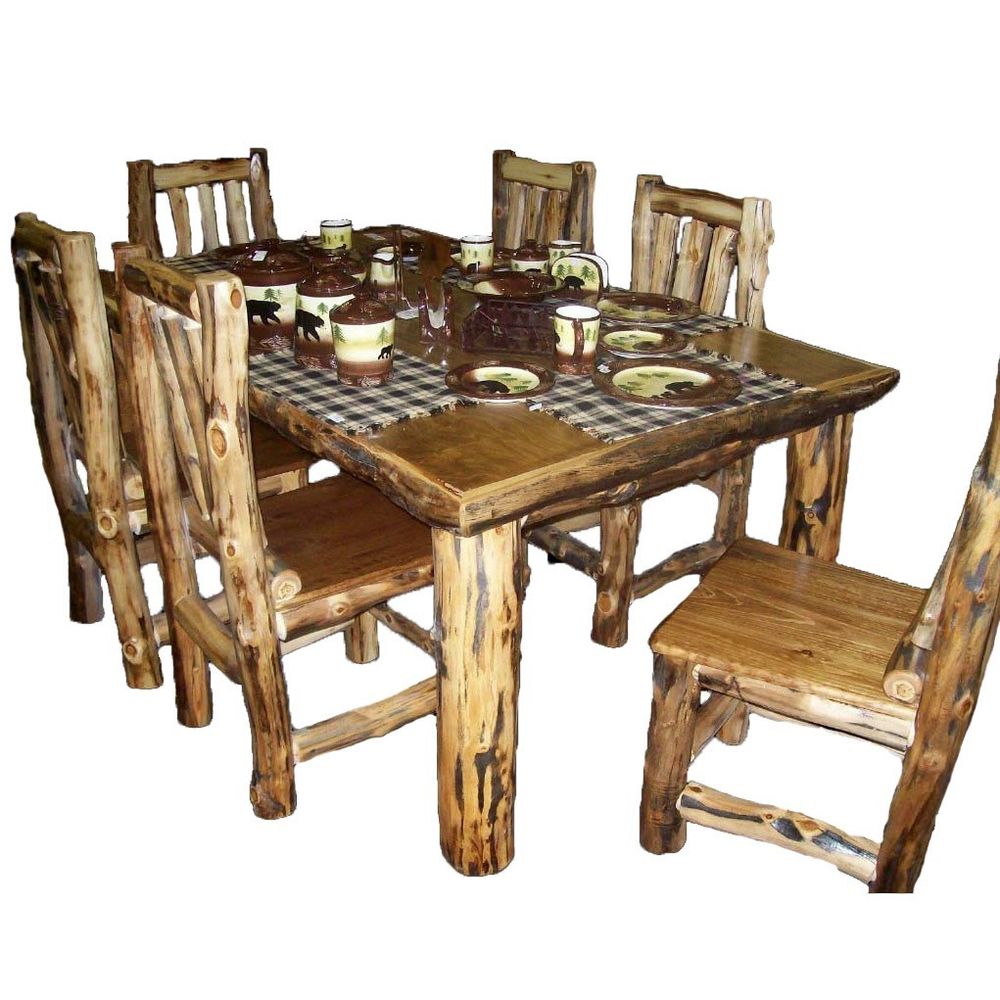 rustic country kitchen tables photo - 4