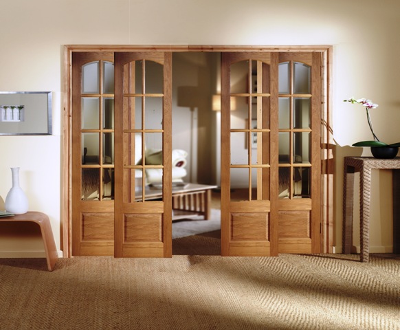 rustic interior french doors photo - 4