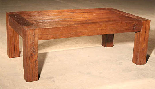 simple wood coffee table designs photo - 7