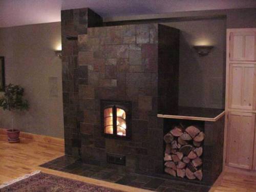 slate tile for a fireplace photo - 2