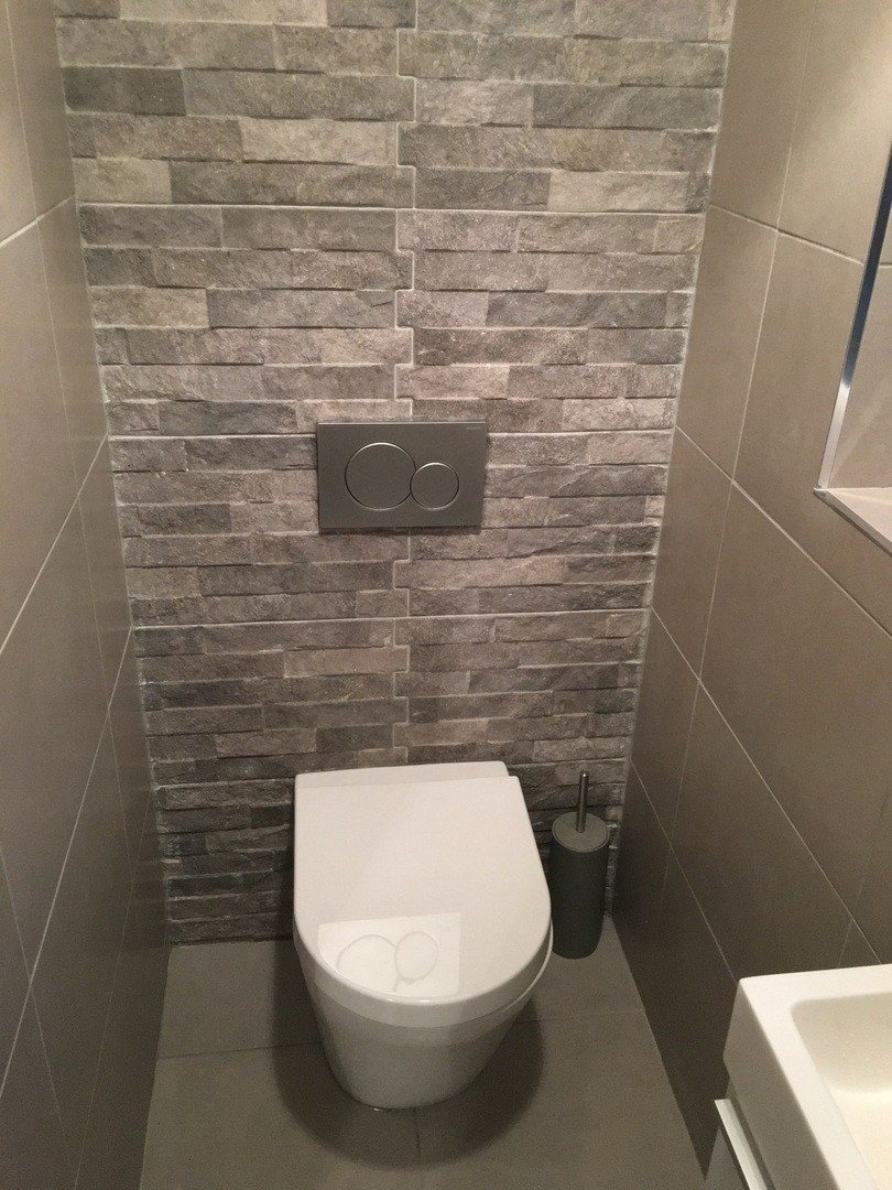 slate tiles bathroom wall photo - 4