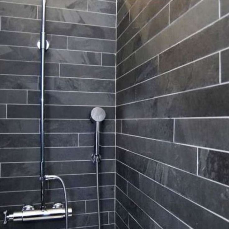 slate tiles bathroom wall photo - 8