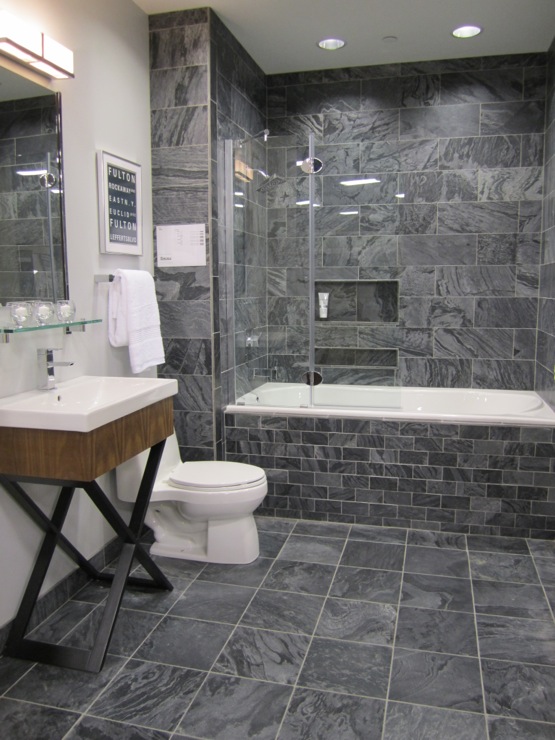 slate tiles for bathroom floor photo - 10