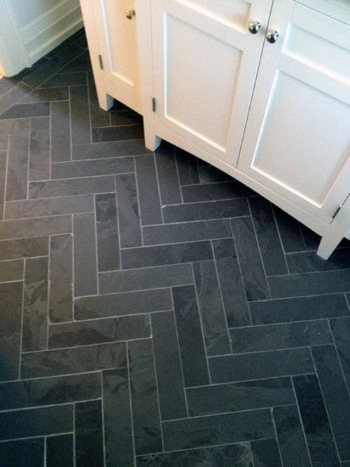 slate tiles for bathroom floor photo - 3