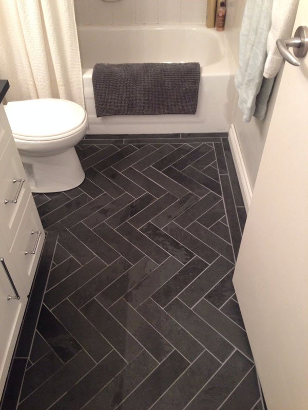slate tiles for bathroom floor photo - 6