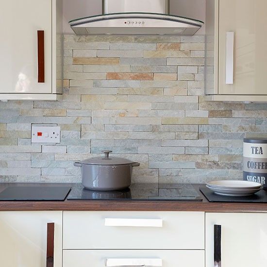 slate tiles for kitchen wall photo - 7