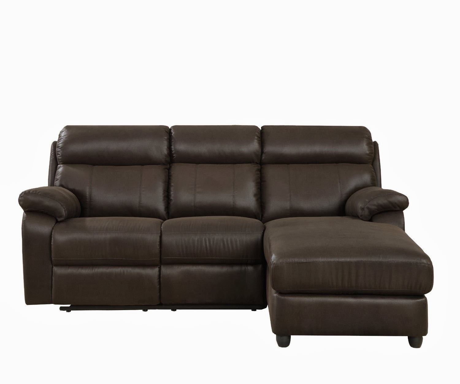 small sectional sofa leather photo - 1