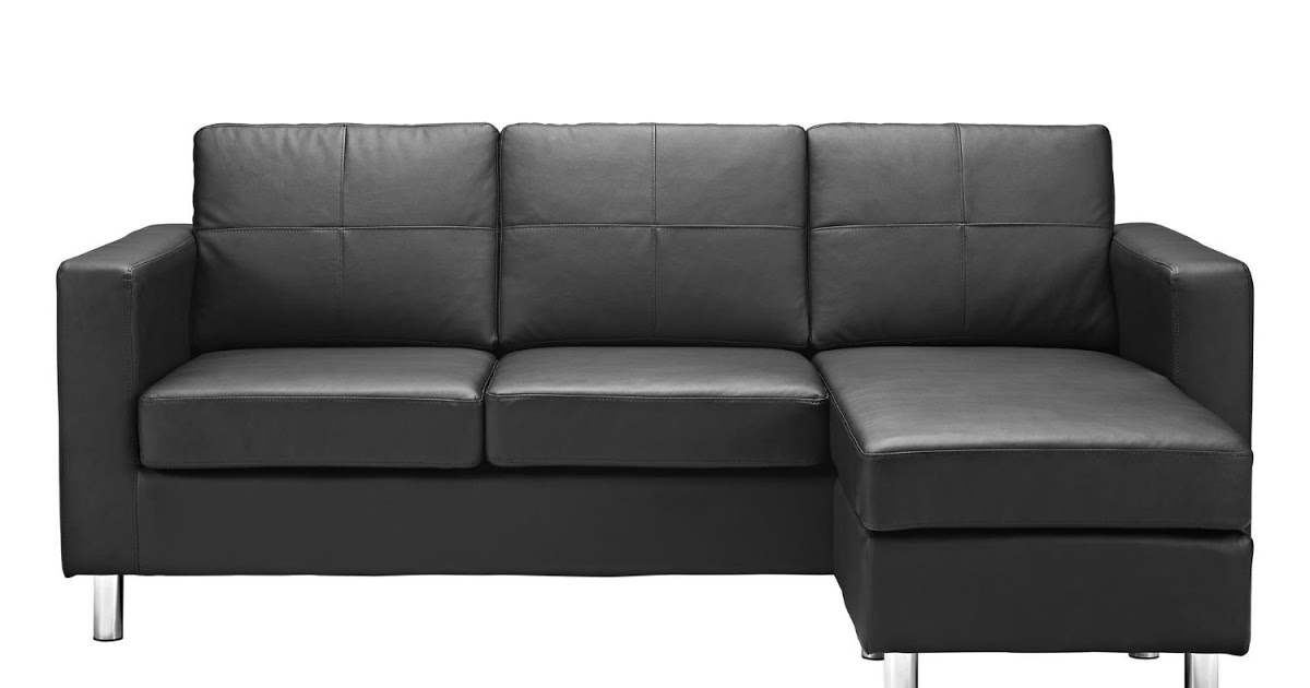 small sectional sofa leather photo - 6