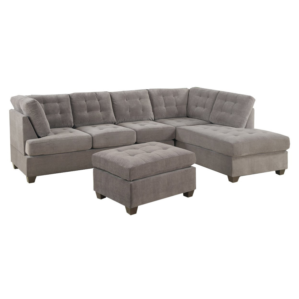 small sectional sofa with recliner photo - 4