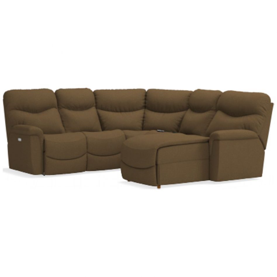 small sectional sofa with recliner photo - 7