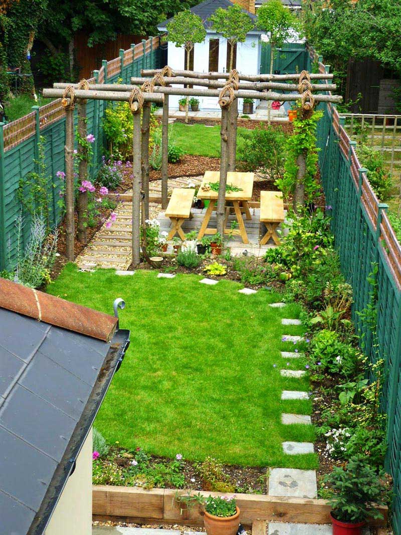 small sloped garden design ideas photo - 7