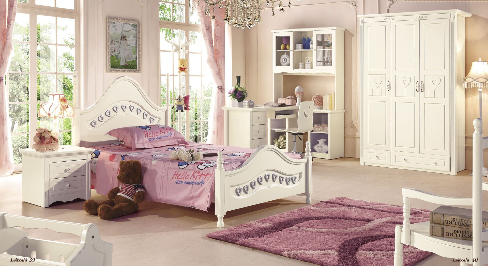 solid wood bedroom furniture for kids photo - 1