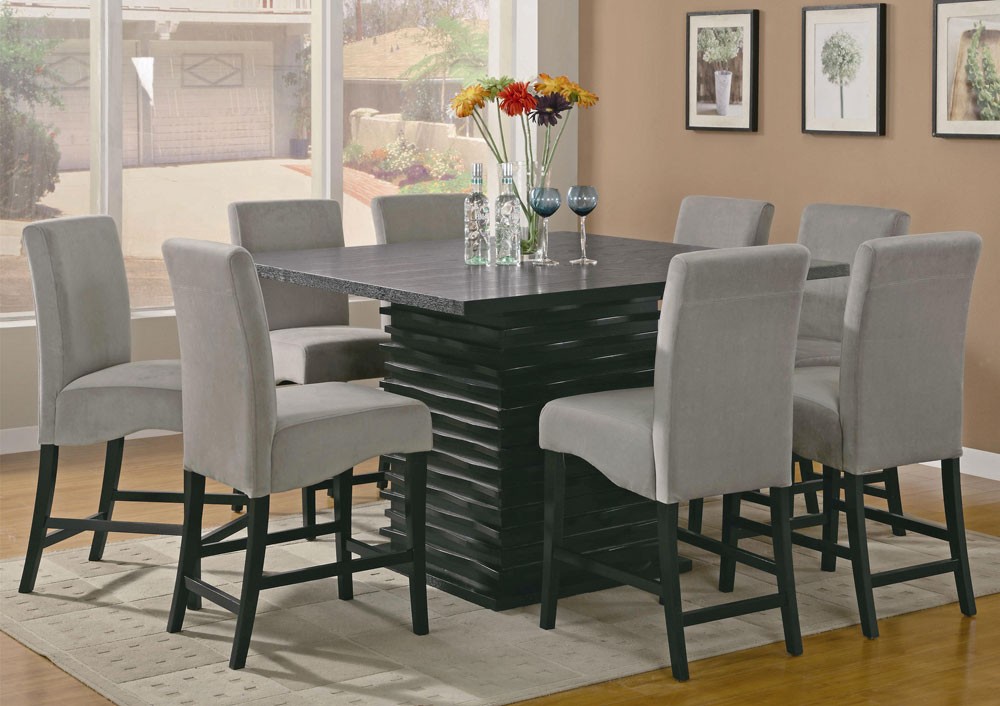 square dining table counter height photo - 8