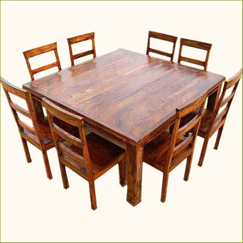 square dining table for 8 photo - 1
