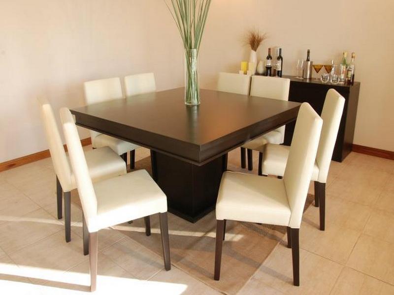 square dining table for 8 photo - 7