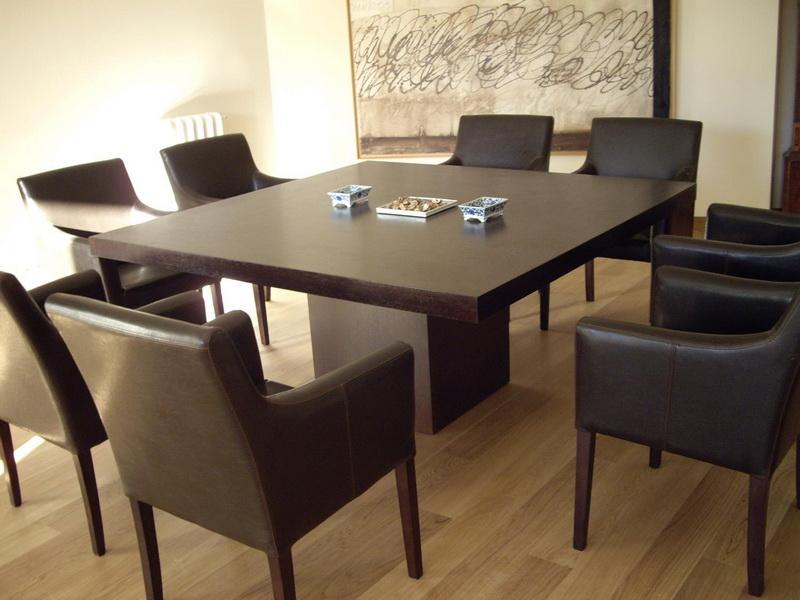 square dining table for 8 photo - 8