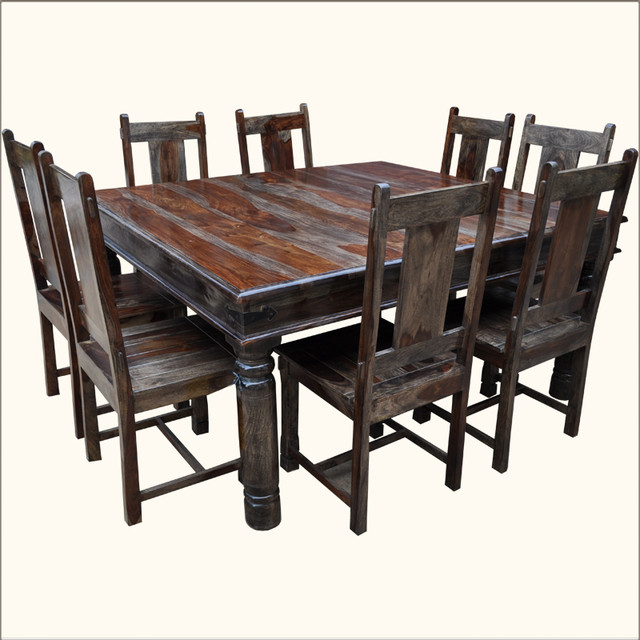 square dining table seats 8 photo - 5
