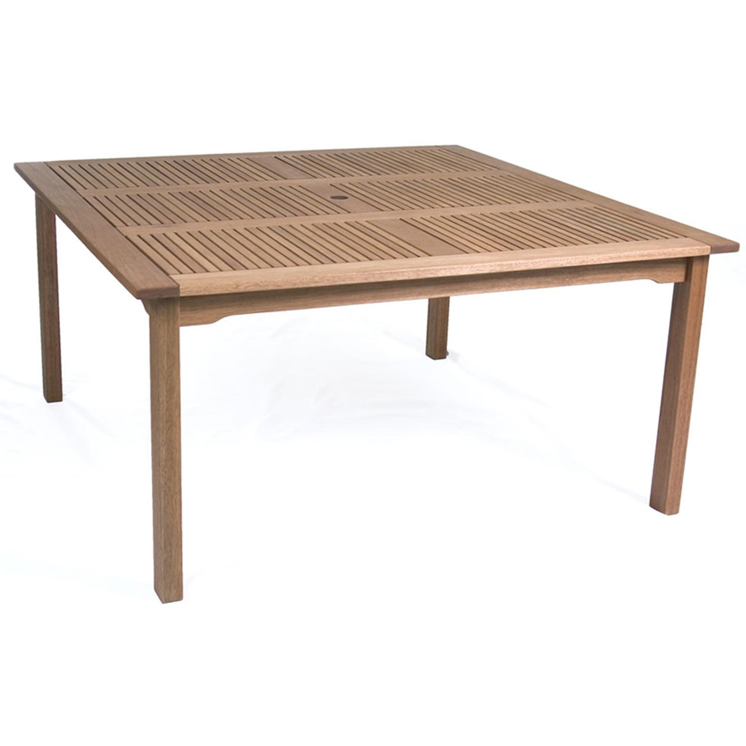 square dining table with bench photo - 5