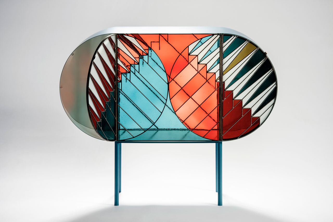 stained glass furniture design photo - 1